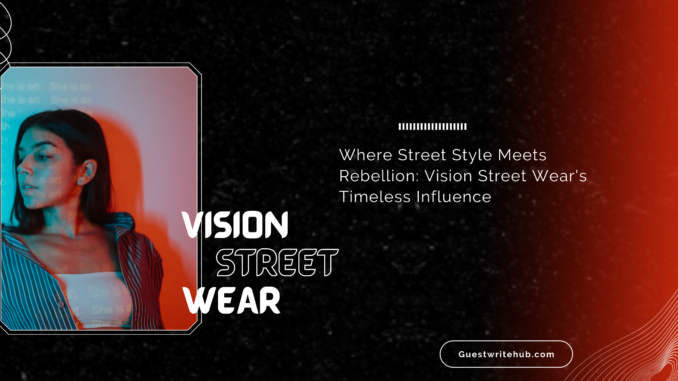 Iconic Vision Street Wear urban fashion design.